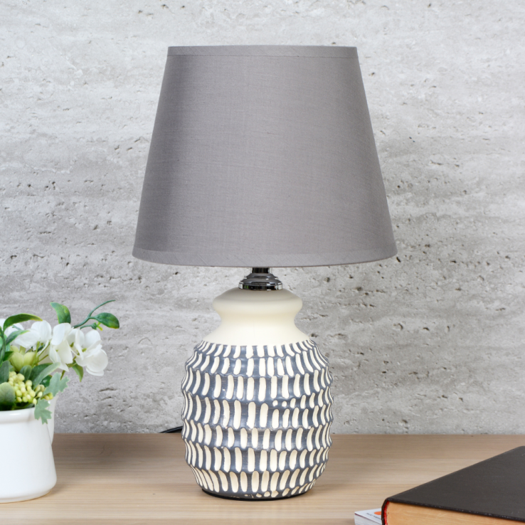 Светильник настольный 34 см серый / YM22025 /уп 24/713804