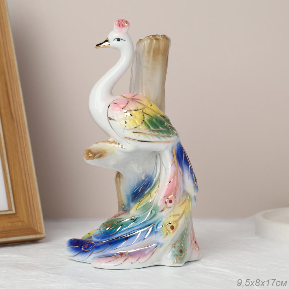 Статуэтка Павлин 16 см / W801-R /уп 60/