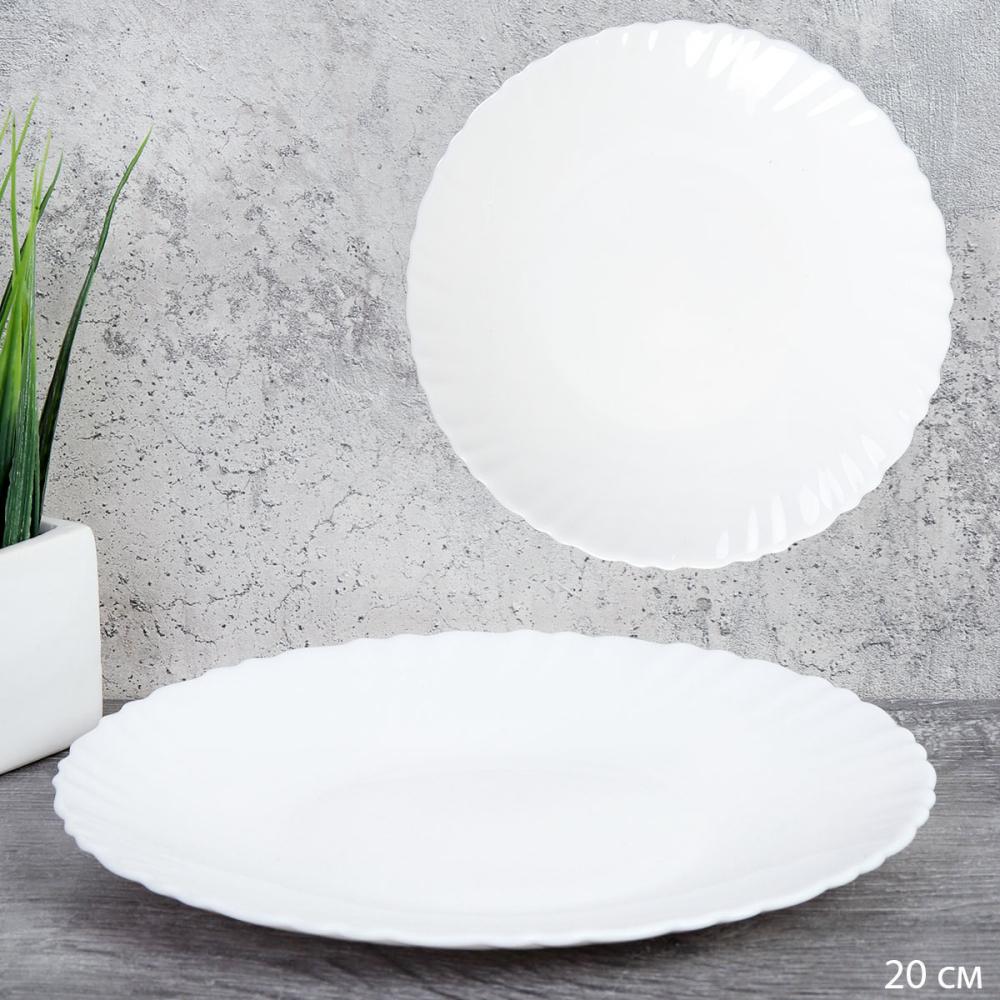 Тарелка обеденная 203 мм Классика белая / LHP-80 WHITE /уп 6/48/