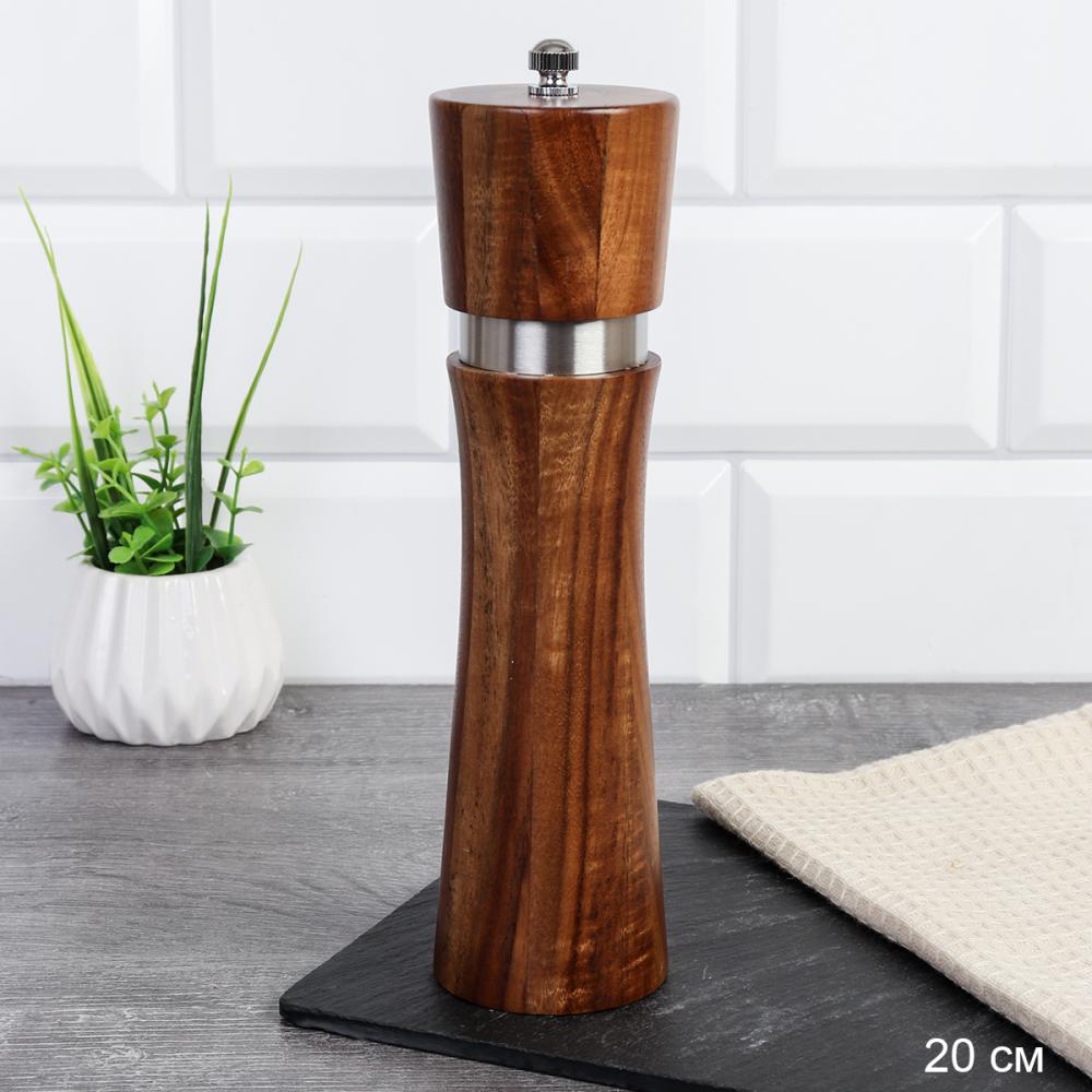 Мельница для специй и соли 20 см Акация / JS1103-20 /уп 64/