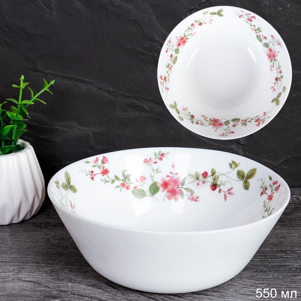 Салатник 550 мл 155 мм ЕВРО тарелка глубокая / LGW-60 (7348) /уп 6/72/ Поляна