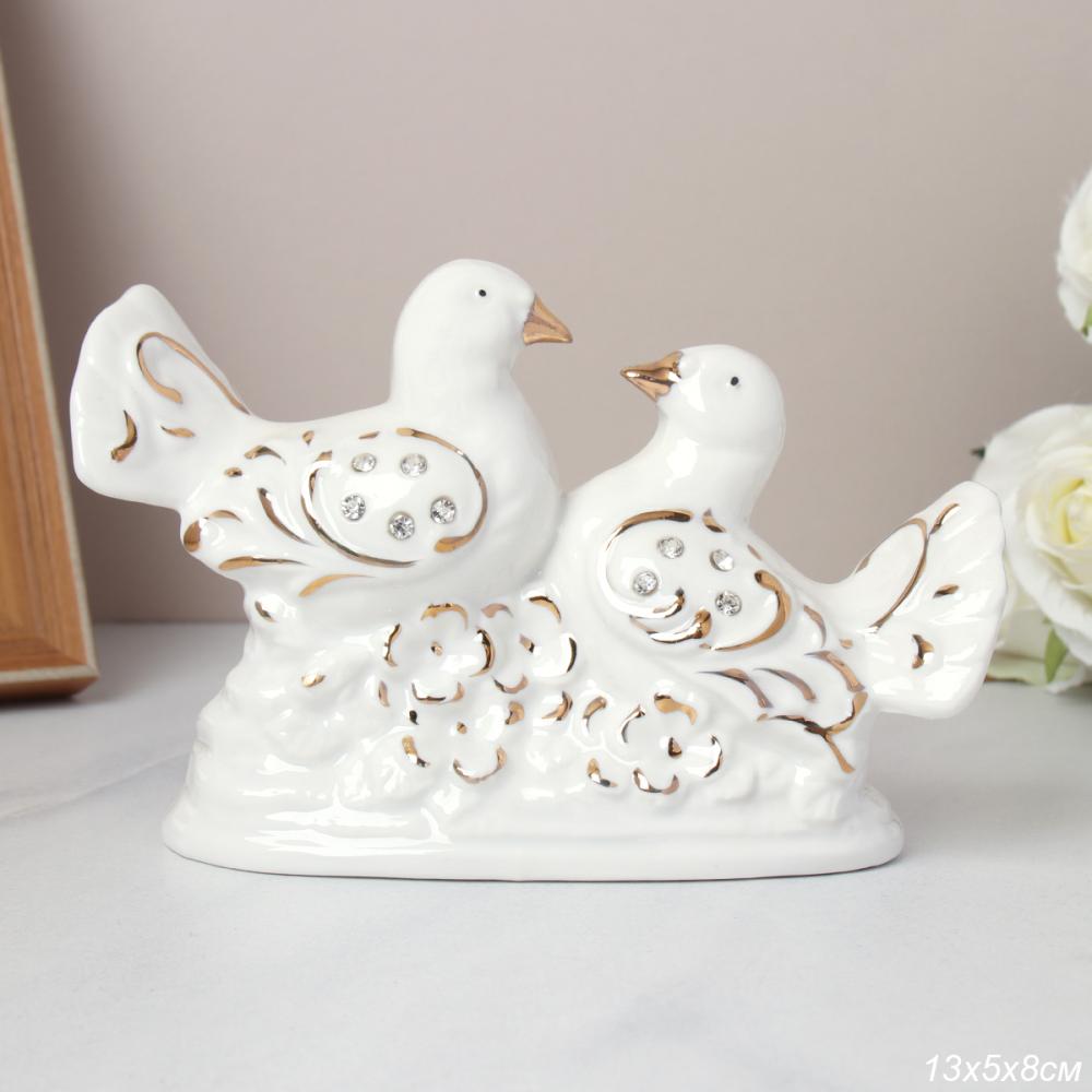 Статуэтка Влюбленные голуби 8х13 см / B2471 /уп 72/