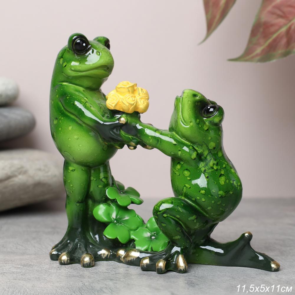 Фигурка Лягушки влюбленные 11 см / YX5133 /уп 32/А