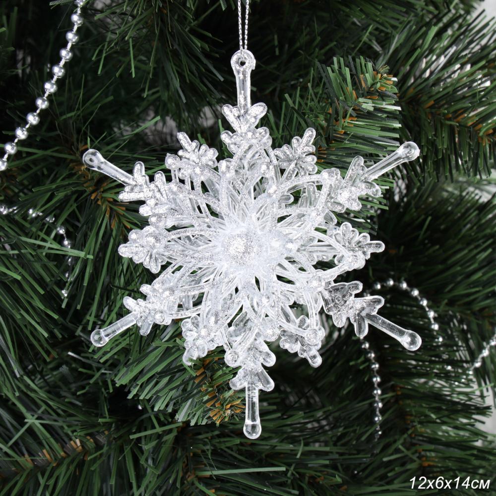 Новогоднее украшение Снежинка / LC24Y-013 /уп 30/120/