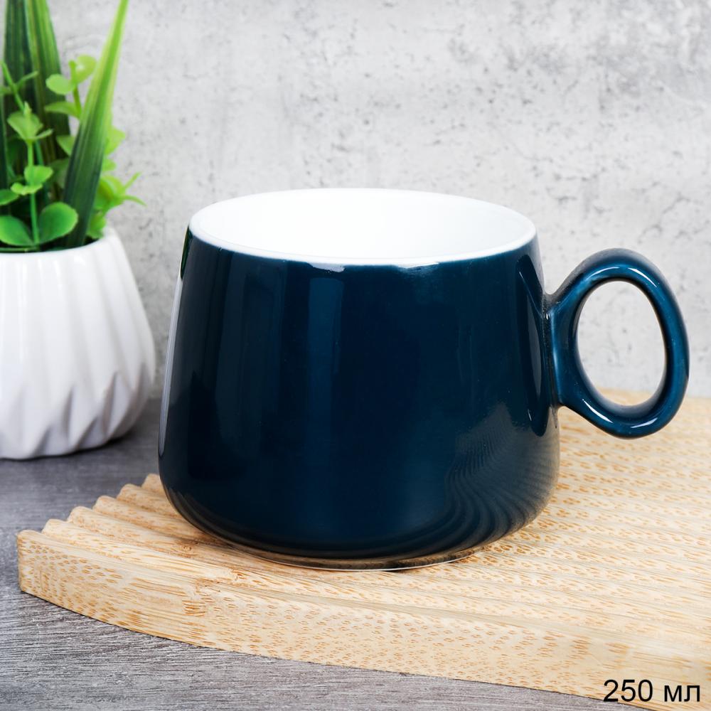 Кружка 220 мл с ложкой / K029 /зеленый