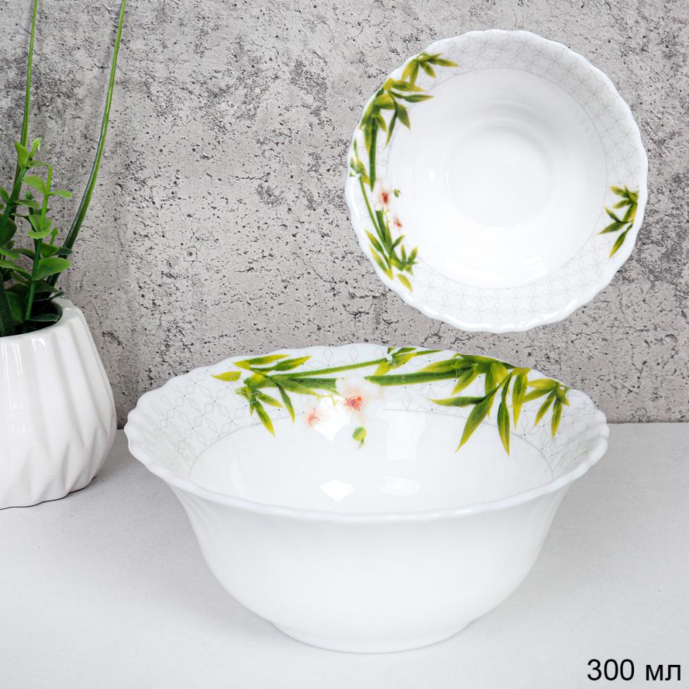 Салатник 300 мл 125 мм / LHBW-50XN (6773) /уп 6/72/ Бамбук с орхидеей