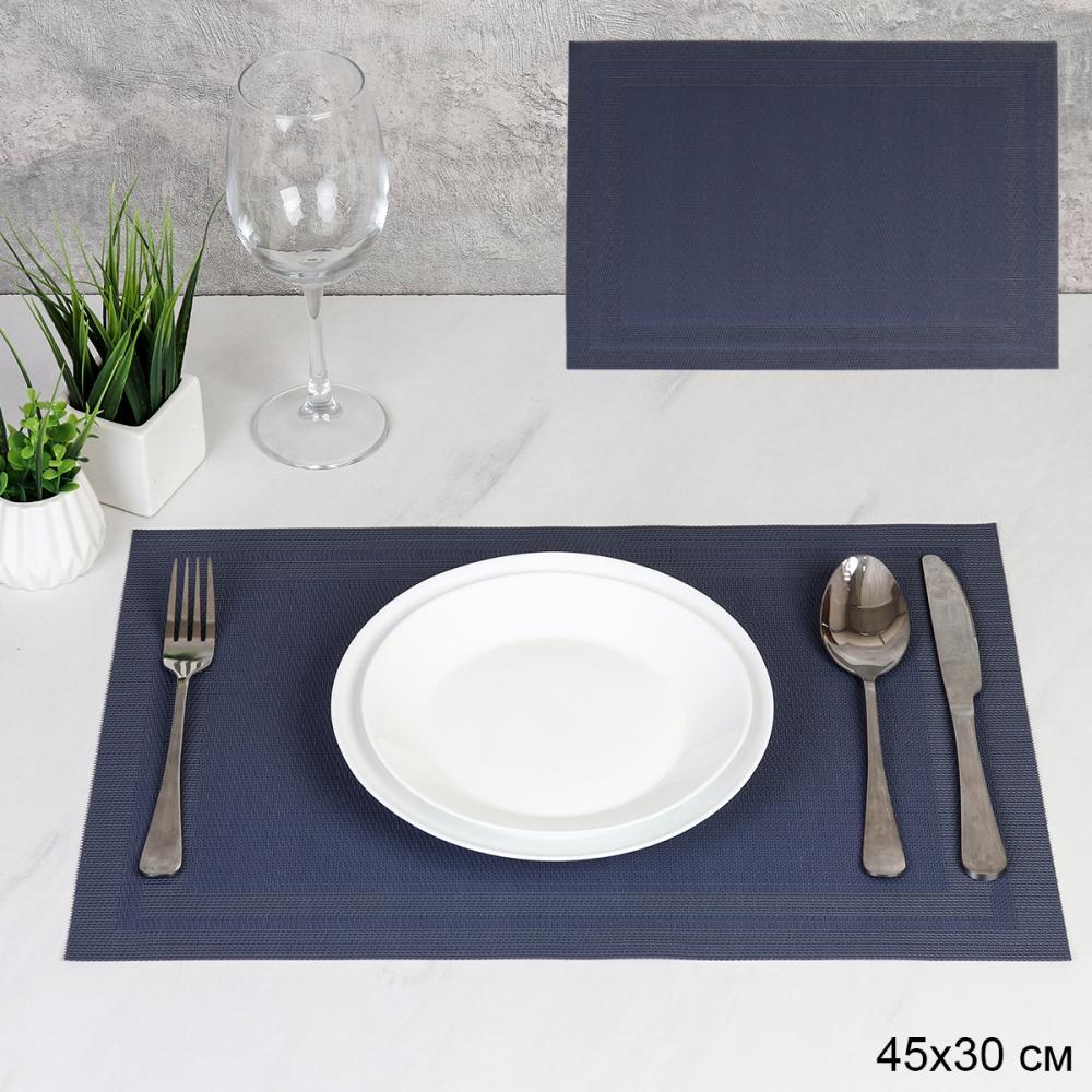 Салфетка для стола 30х45 см Кант / 31004-8 /уп 10/300/синяя