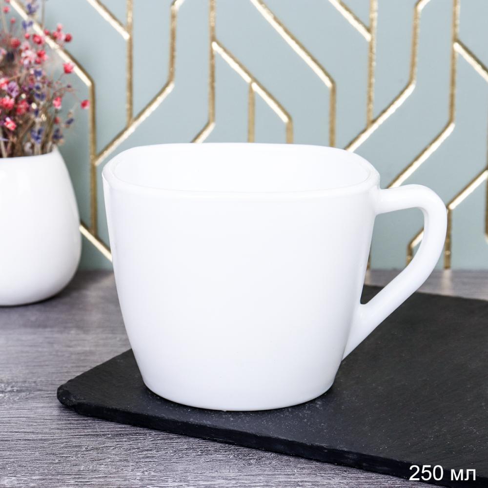 Кружка 250 мл квадратная белая / BY09FXB220JC /уп 6/36/ 667151