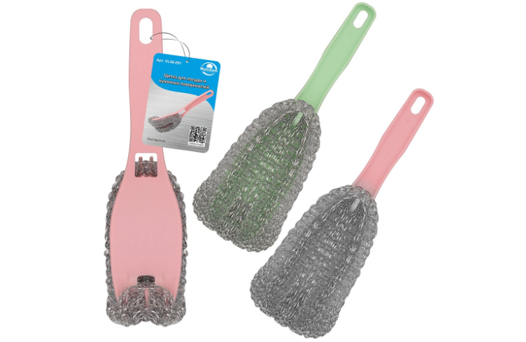 Щетка для мытья посуды и кухонных поверхностей / VL58-291 /уп 6/144/