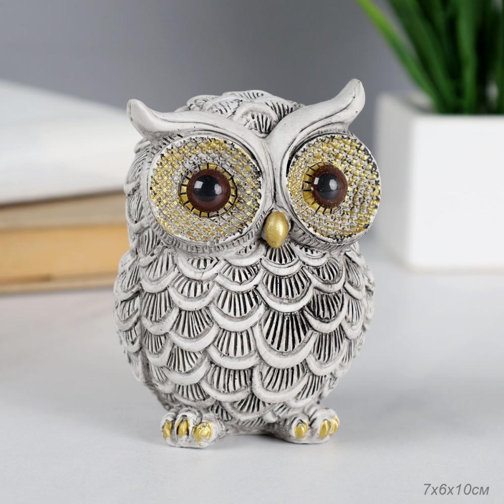 Статуэтка Сова 10 см / 377-4 /уп 144/