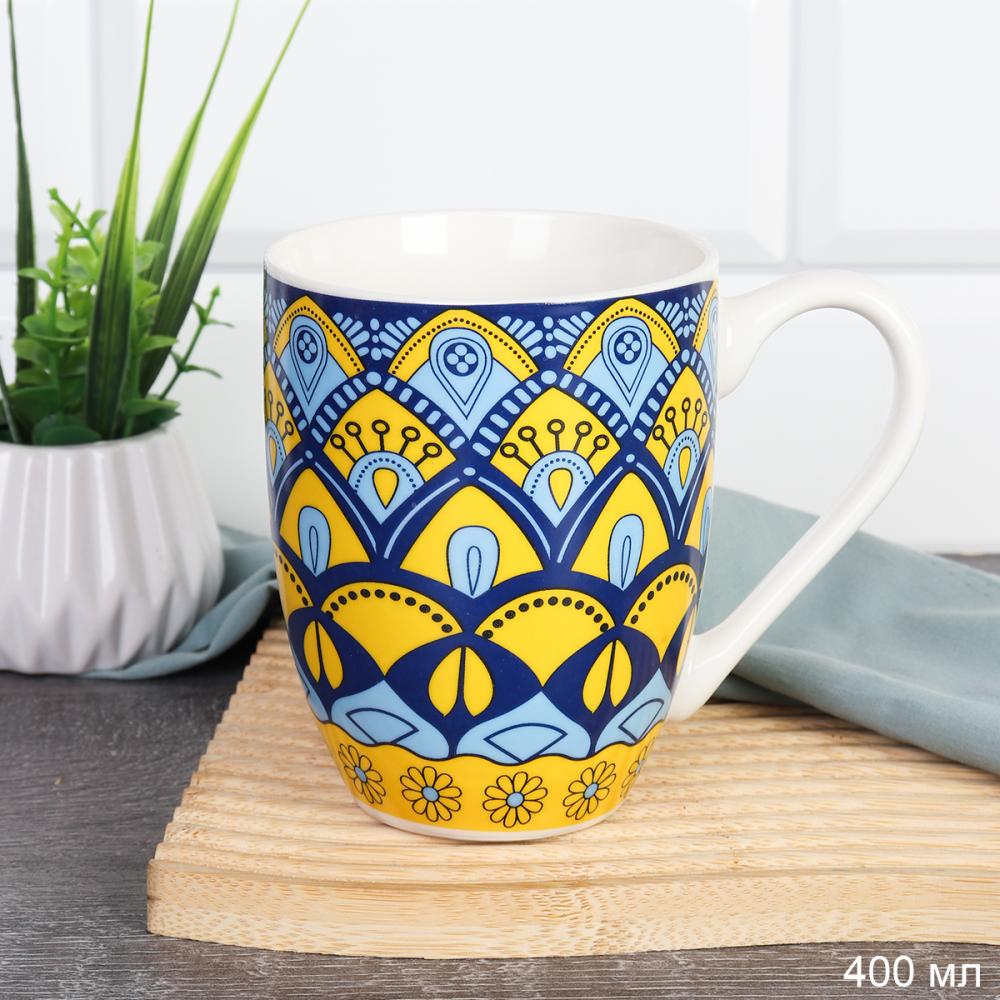 Кружка 400 мл Восточный орнамент / AA-304-23 /уп 72/
