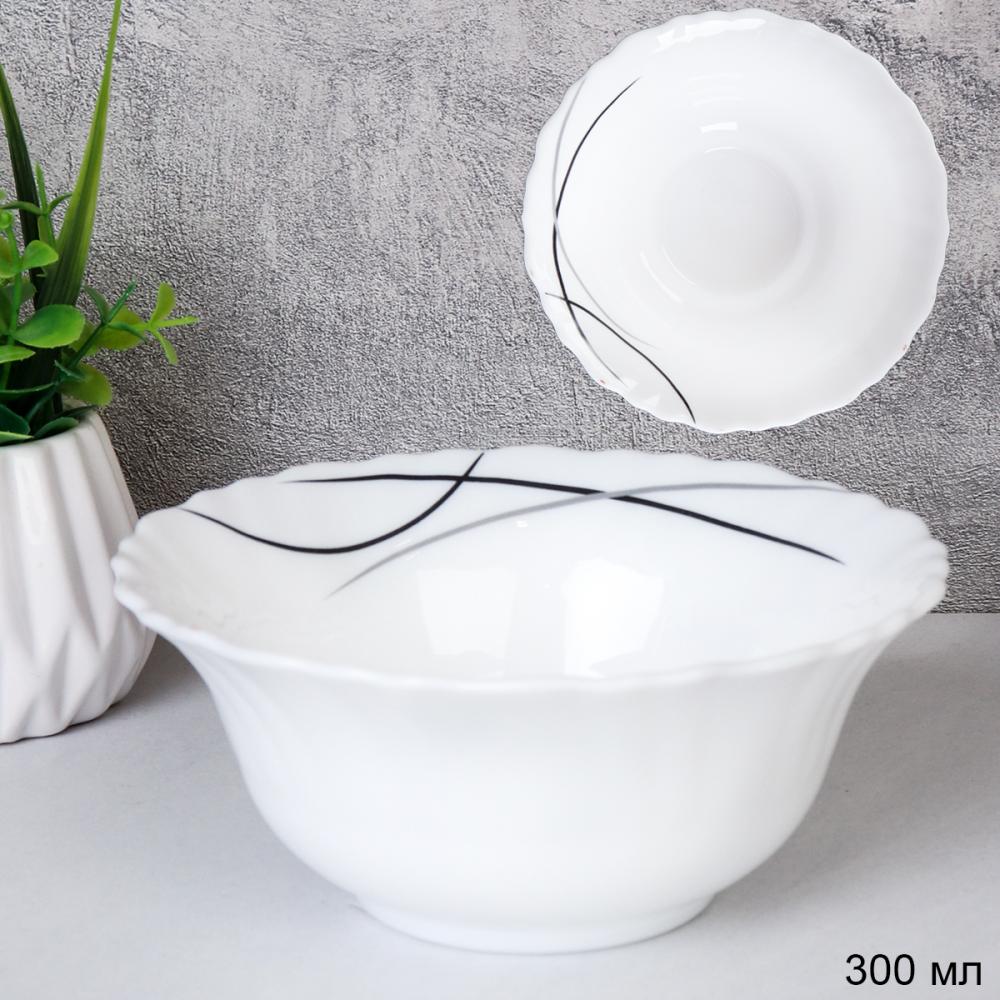 Салатник 300 мл 125 мм / LHBW-50XN (7267-2) /уп 6/72/ Полосы классика