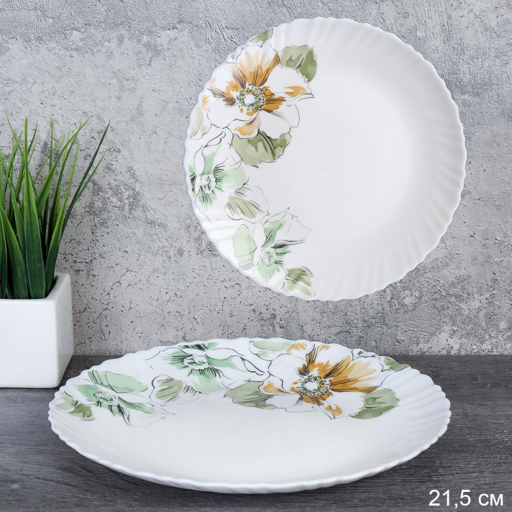 Тарелка 215 мм / LHP-85 (7364) /уп 6/48/Графические цветы