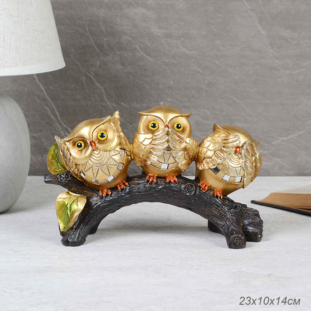 Фигурка Совы 23x10x14см / 21232-1 /уп 24/