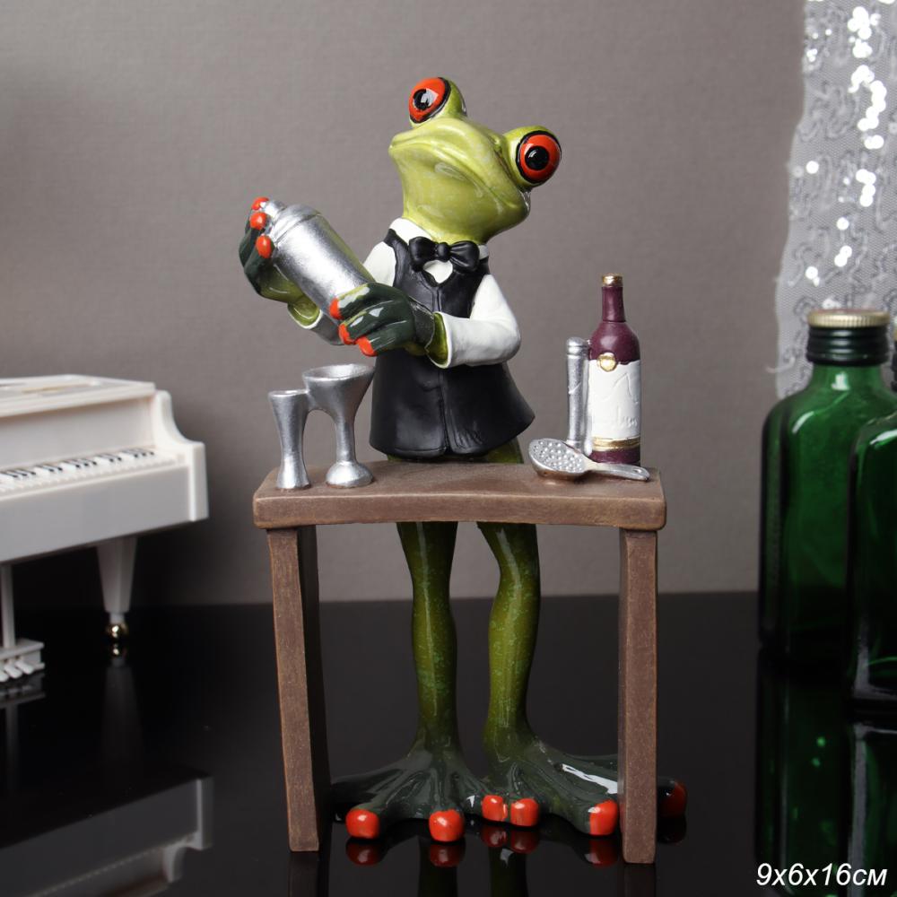 Фигурка Лягушка Бармен 16 см / YX39022 /уп 24/