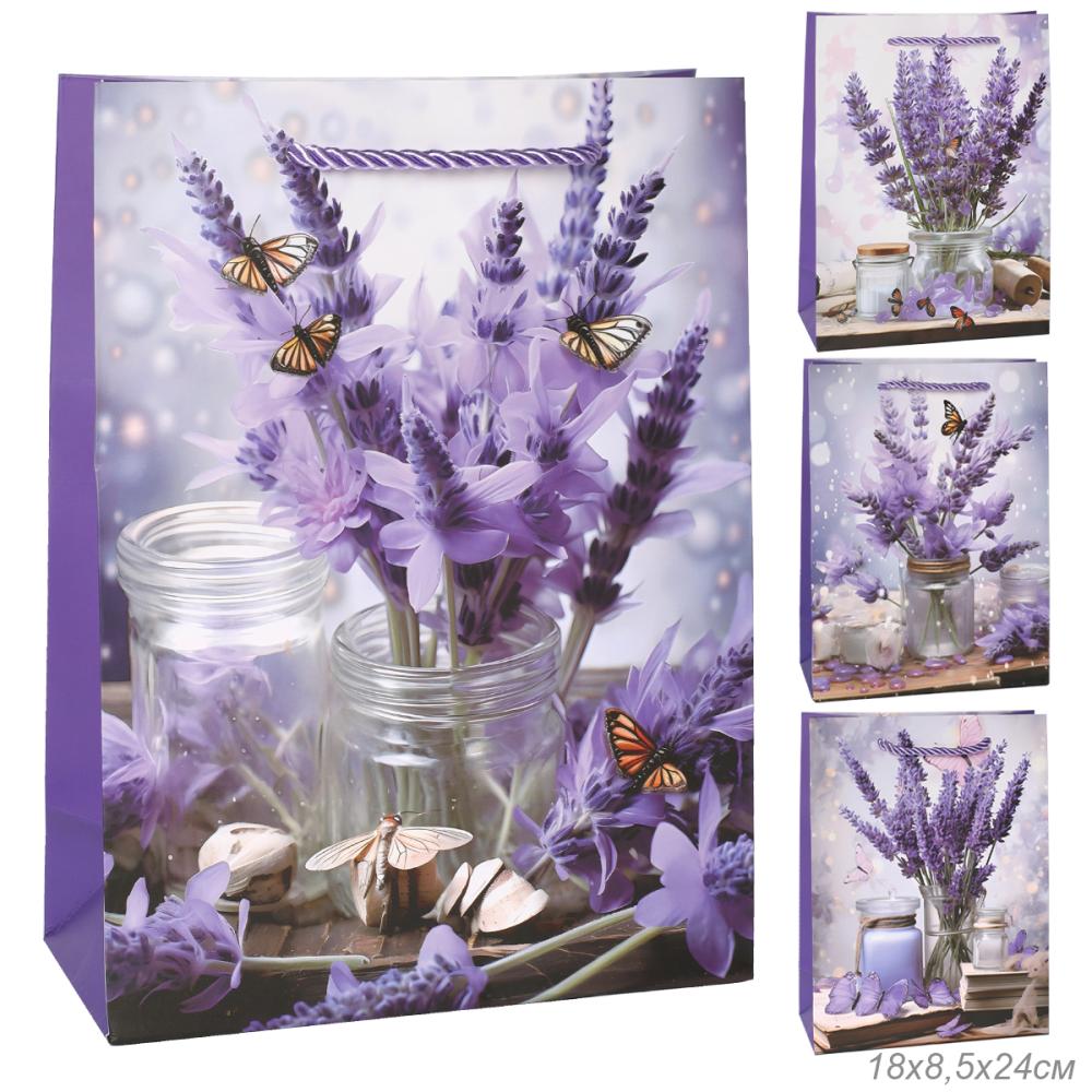 Пакет подарочный 24х18х8,5 / 9265-1 /уп 12/720/