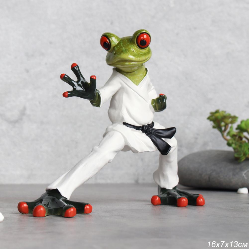 Фигурка Лягушка каратист 13 см / YX39017 /уп 24/
