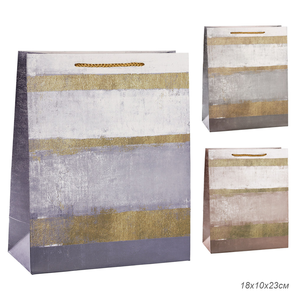 Пакет подарочный 18x23x10 см / 3110L /уп 12/384/