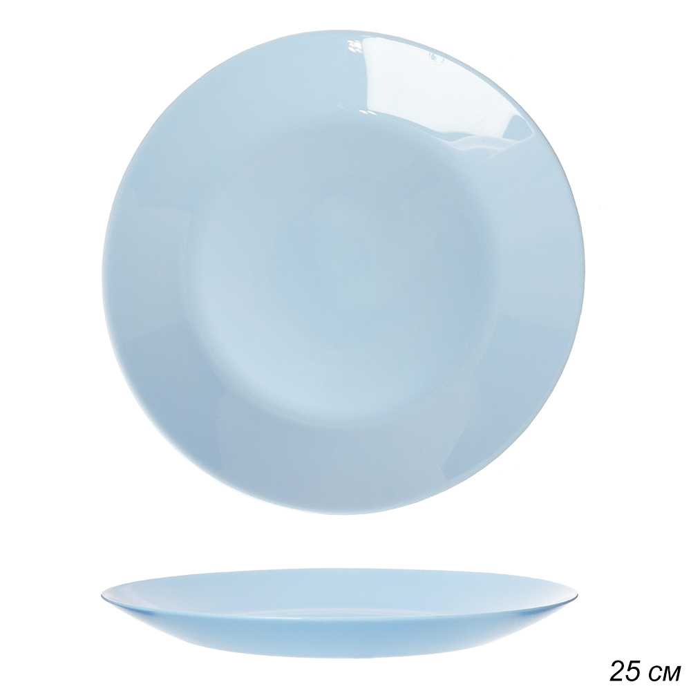 Тарелка обеденная 25 см Лили Лайт Блю / Q6881 /уп 12/ Люминарк