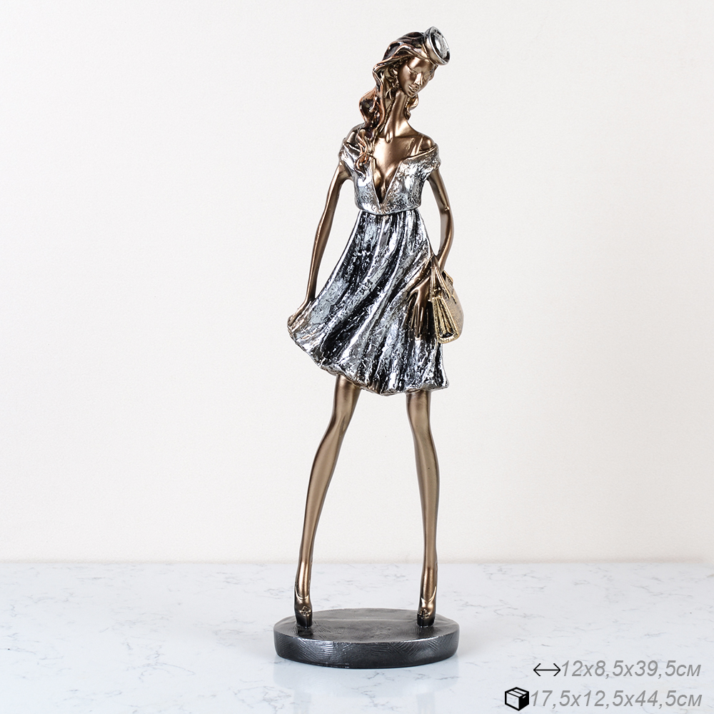 Статуэтка Дама 40 см / 3267-A /уп 12/