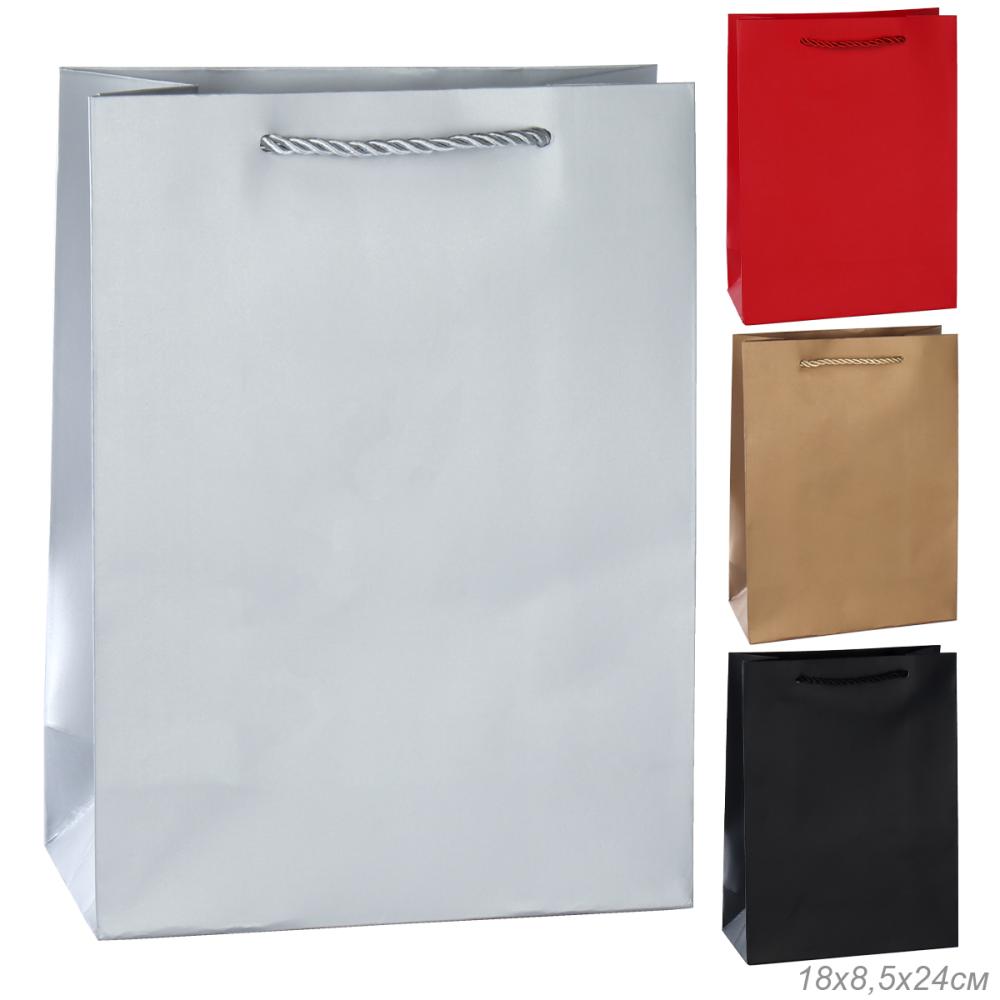 Пакет подарочный 18x24x8,5 / 24815S /уп 12/720/