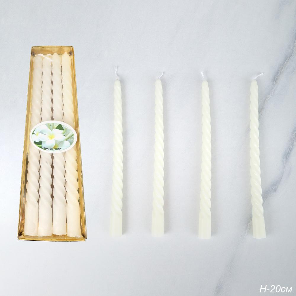 Свеча стержень 4 штук 20 см арома / BB-1 /уп 144/ ваниль