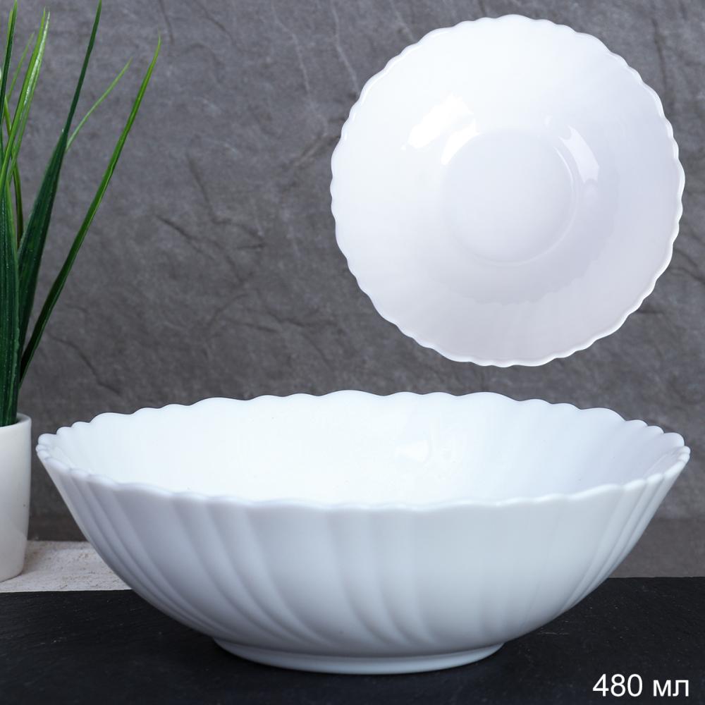 Салатник 480 мл 155 мм Классика тарелка глубокая  TW-60 (WHITE) /уп 6/72/ 731805