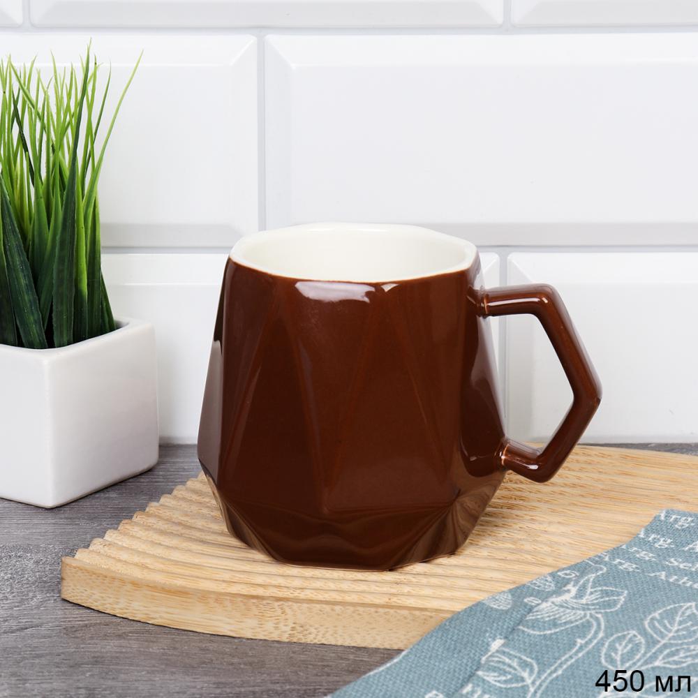 Кружка 380 мл с Гранями / FG-158 /уп 25/