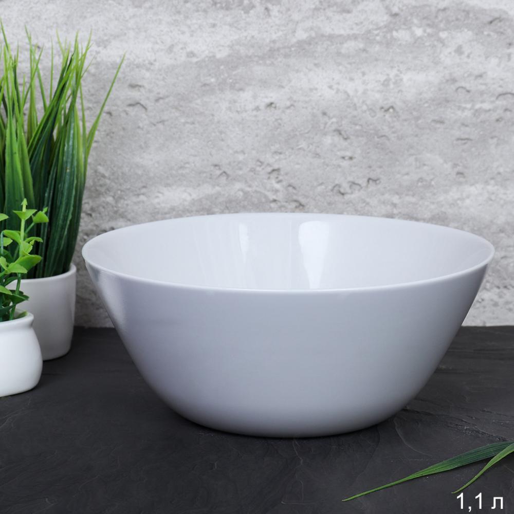 Салатник 1100 мл 190 мм Серый цвет  GY-LMLTW72 /уп 6/48/