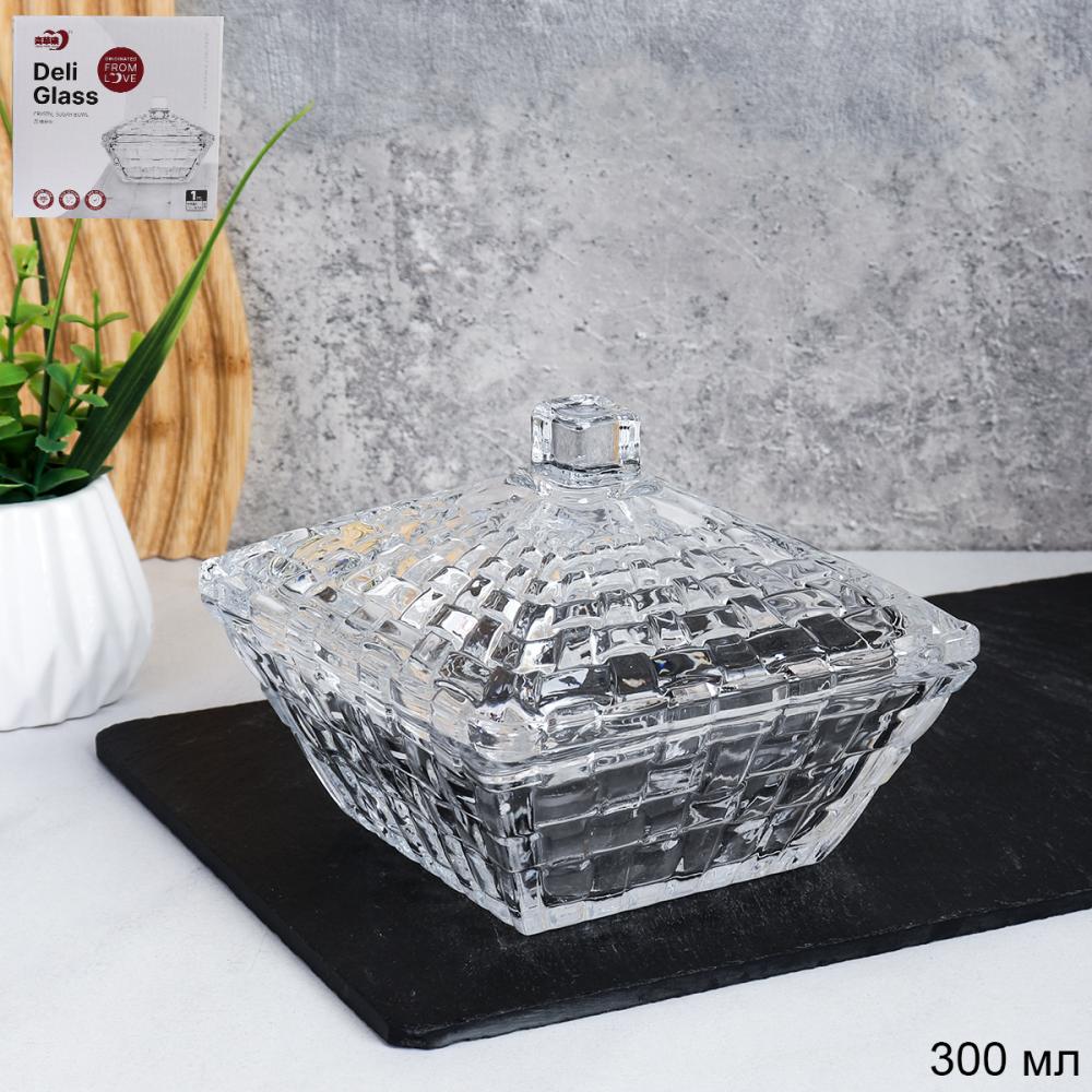 Сахарница 300 мл Квадрат / TG1035 /уп 36/