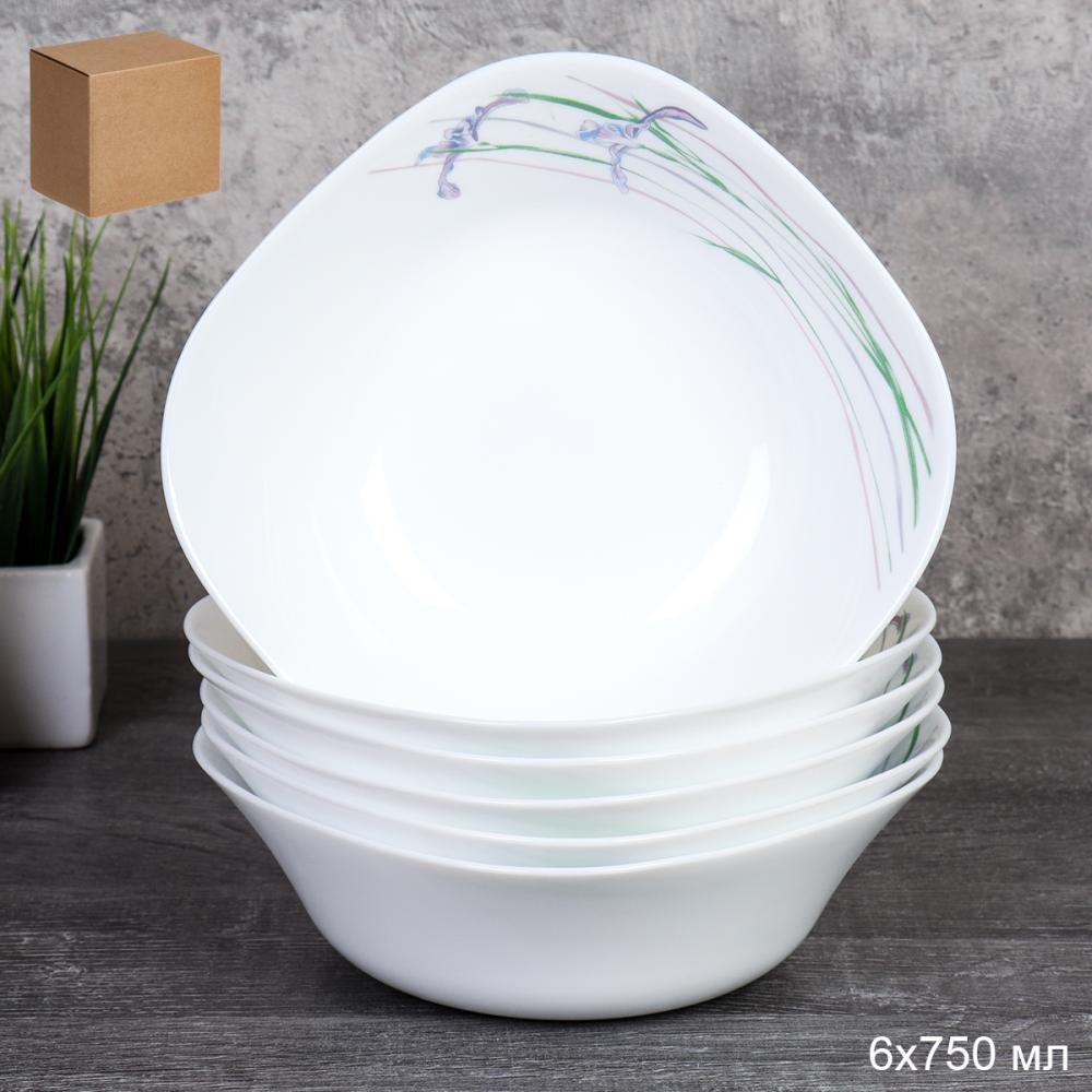 Набор суповых квадратных тарелок 6 штук 750 мл 170 мм / FSW-75XN (6530) /уп 6/ 748969