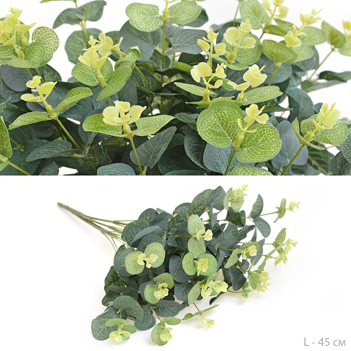 Зелень искусственная Эвкалипт 45 см / 7028W /уп 48/288/