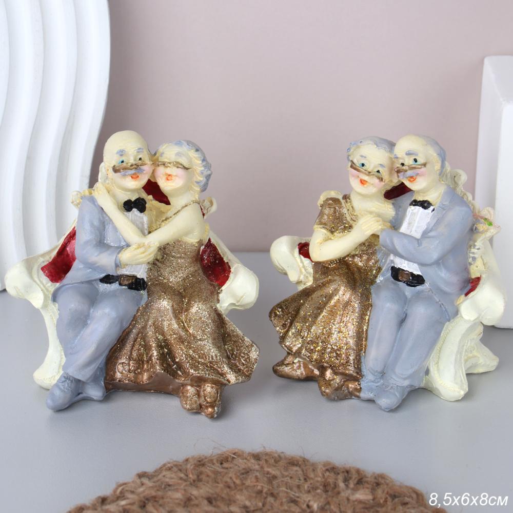 Фигурка Золотая свадьба 8,5х6х8 / FH-07 /уп 2/192/