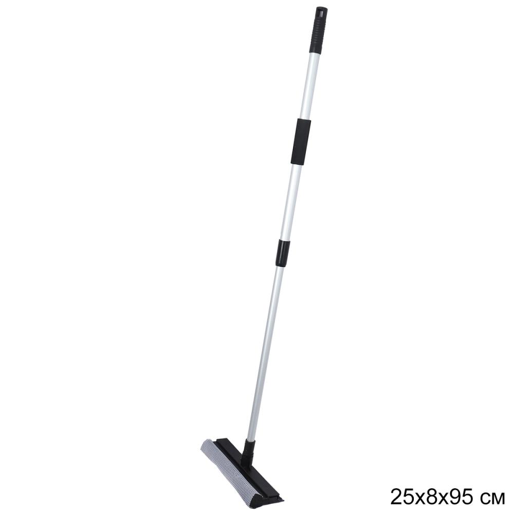 Швабра для мытья окон 54-95 см телескопическая ручка / SG205 /уп 100/*25 см