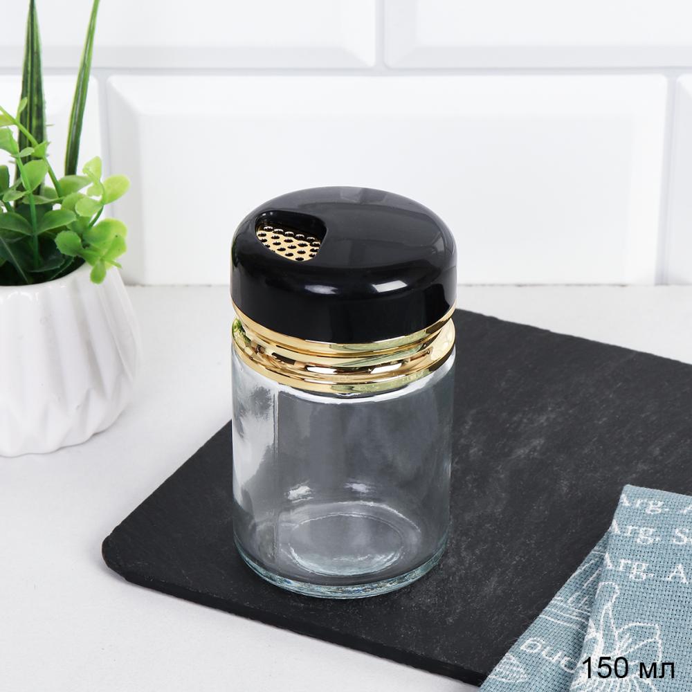 Емкость для специй / PBL-054 /уп 144/ Черная