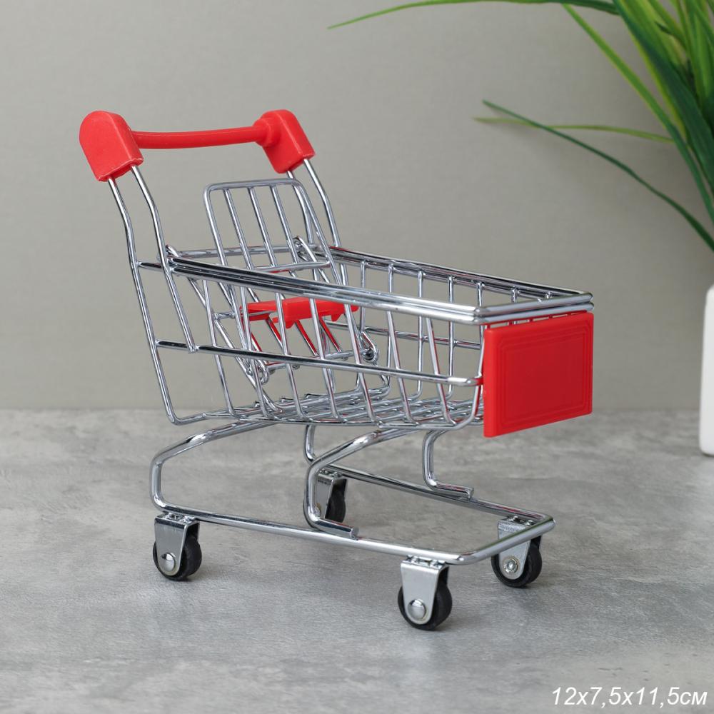 Сувенир Тележка для супермаркета 12х9,5 см / YR-115 /уп 240/ БЕЗ ЭДО