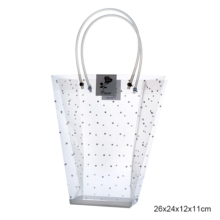 Пакет подарочный для цветов трапеция 26х24х12х11 / 9091-2 /уп 10/400/