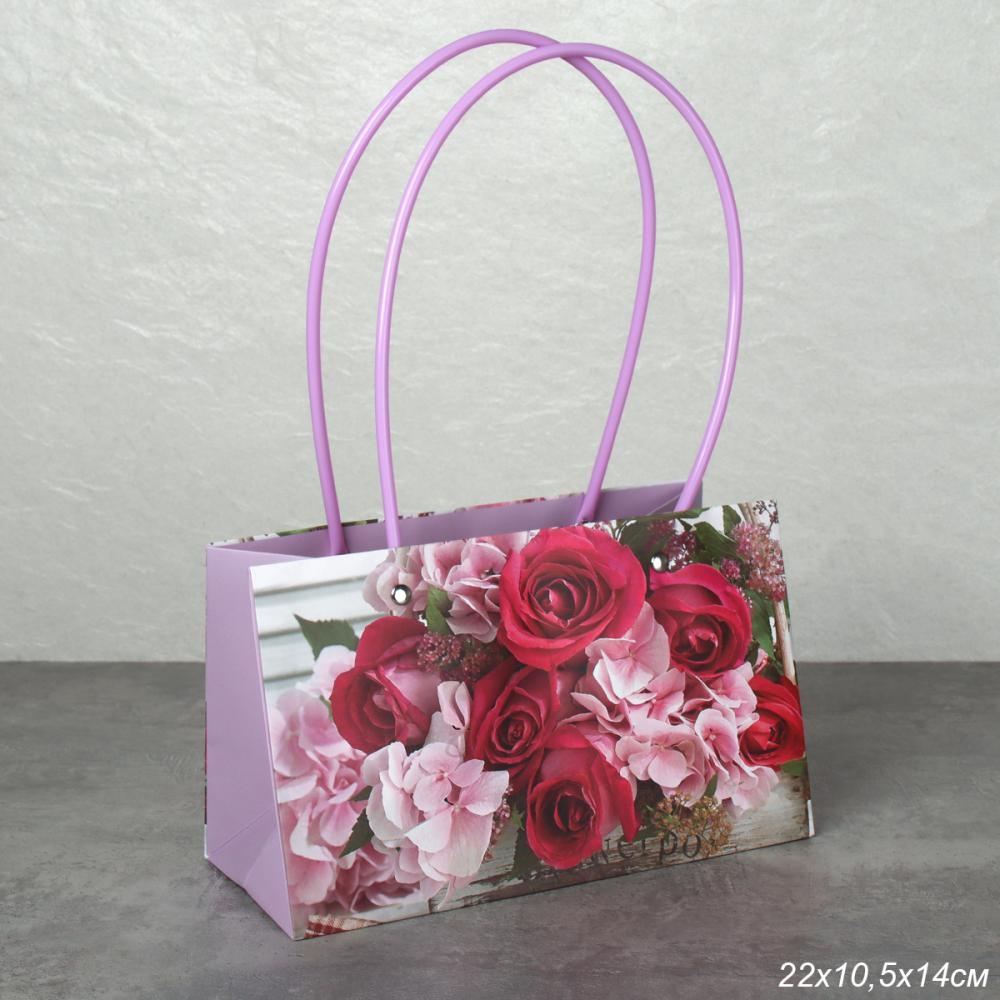 Пакет для цветов 22х10,5х13,5 см / PP-76 /уп 10/400/цветы