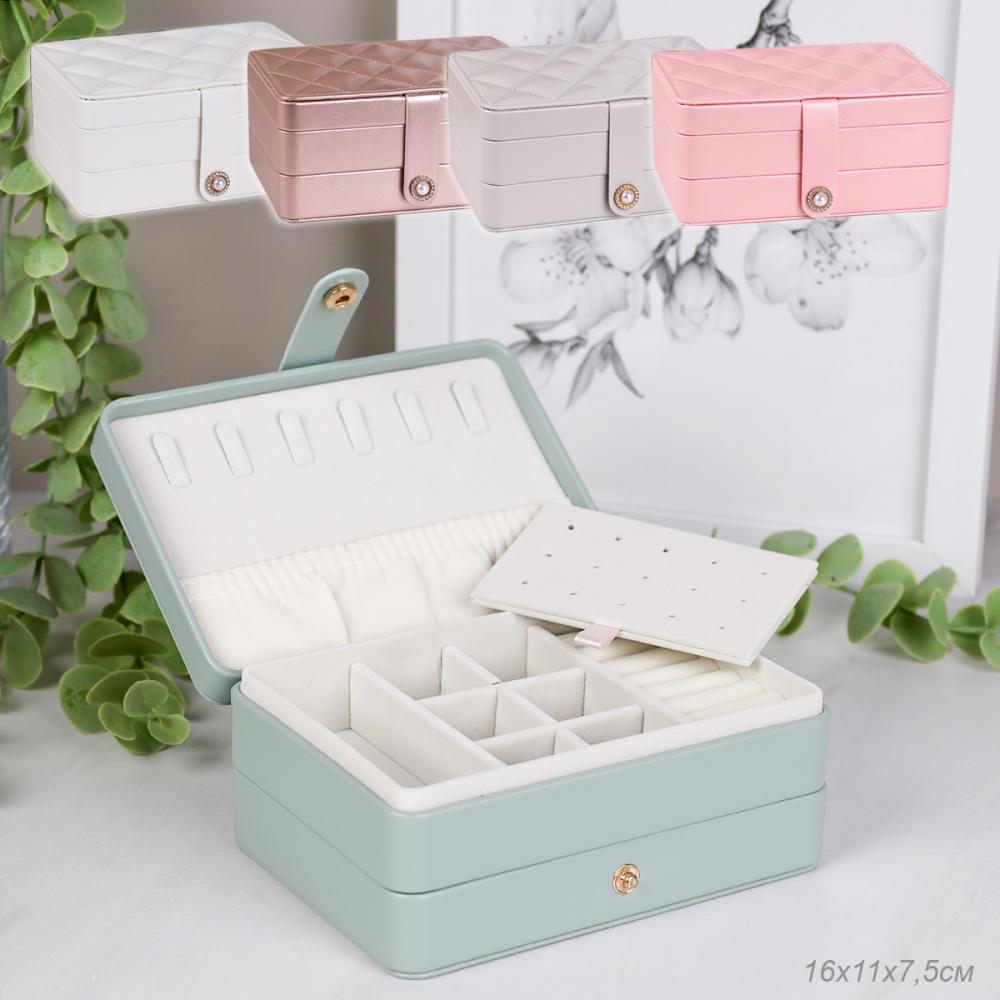 Шкатулка для украшений 16х11,3х7,5см / A329 /уп 72/