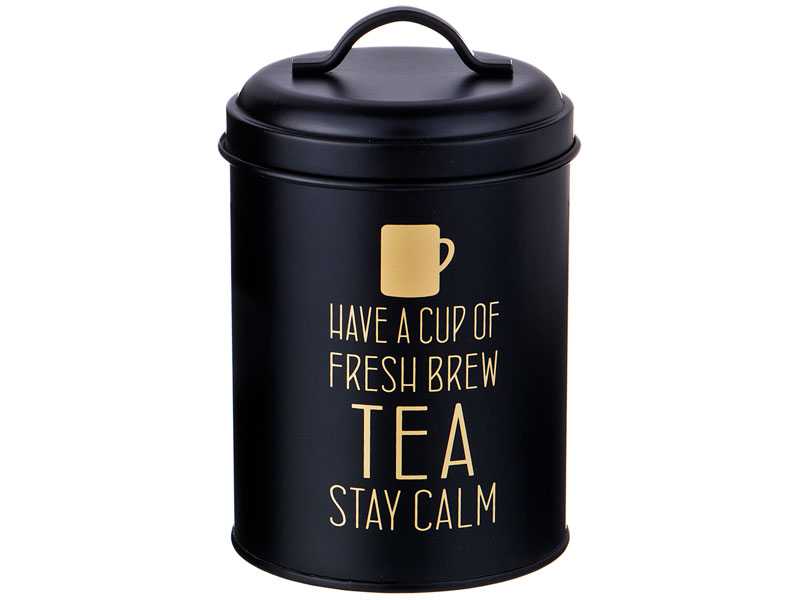 Банка для сыпучих продуктов Чай / 790-162 /уп / сталь