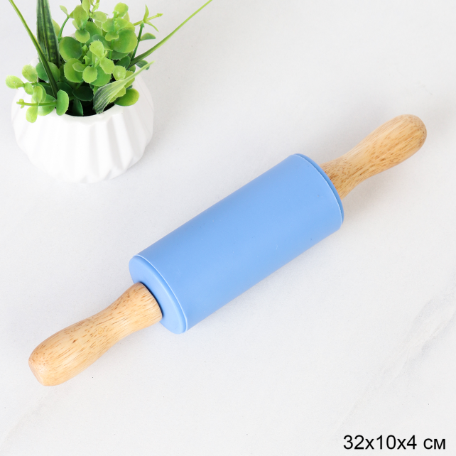 Скалка 23х10х4см силиконовая Мини / RS-986 /уп 200/ синий