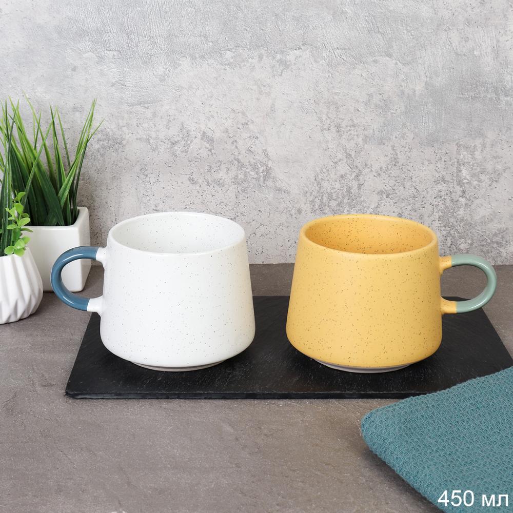 Кружка 450 мл Классика Бочонок крапинка / MB-777 /уп 48/ цвет микс