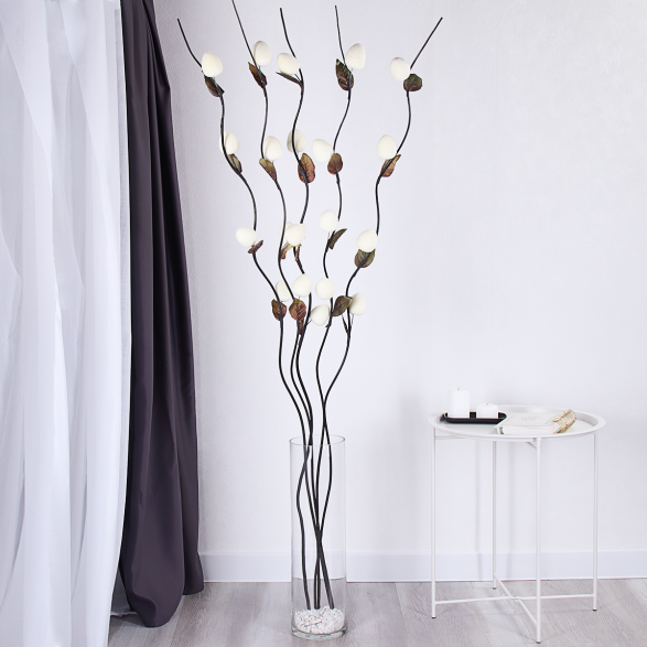 Сухоцвет набор 5 штук 155 см / W88-27 /уп 70/белый