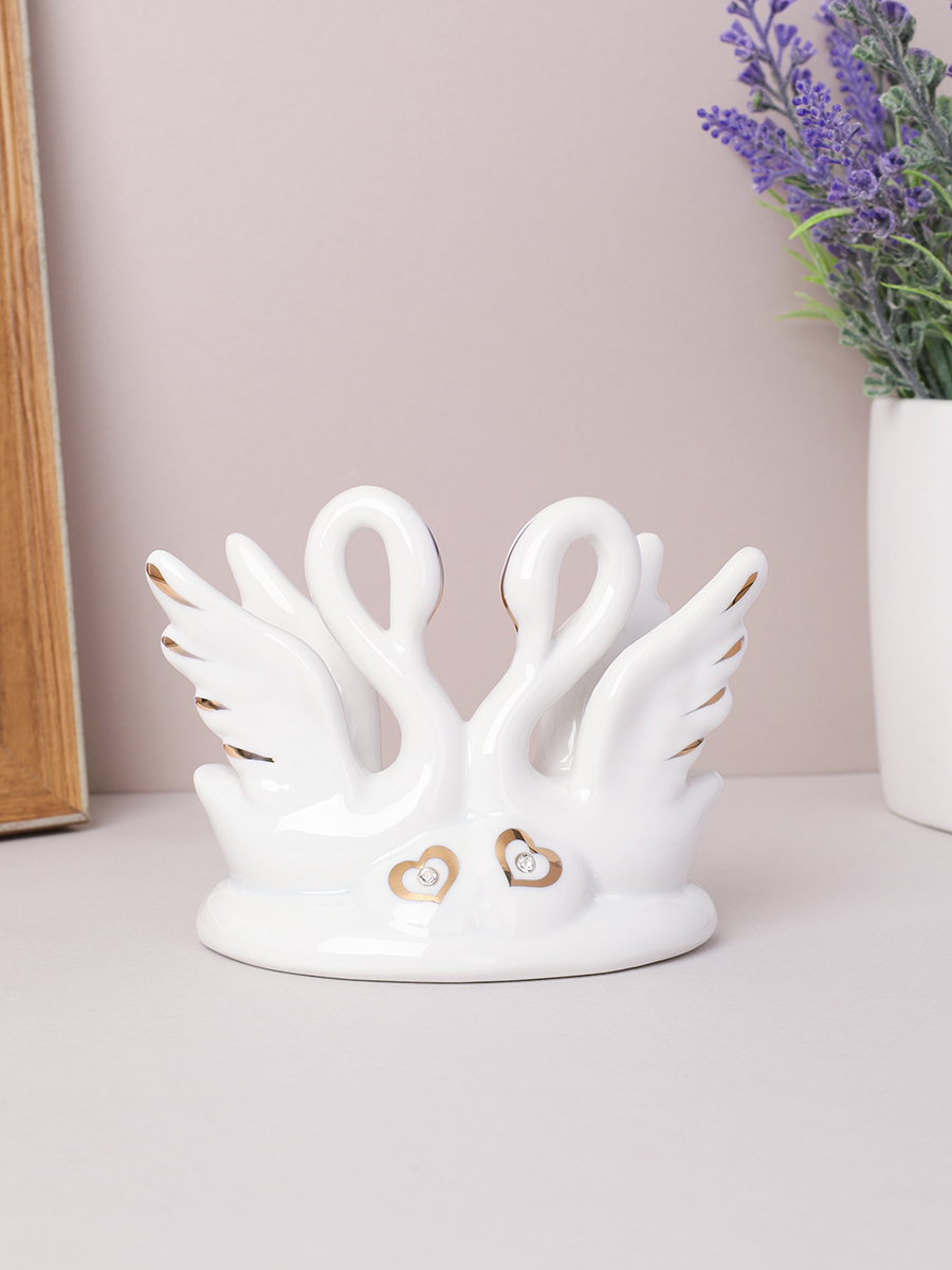 Статуэтка Влюбленные лебеди 8,5 см / B1793N /уп 72/