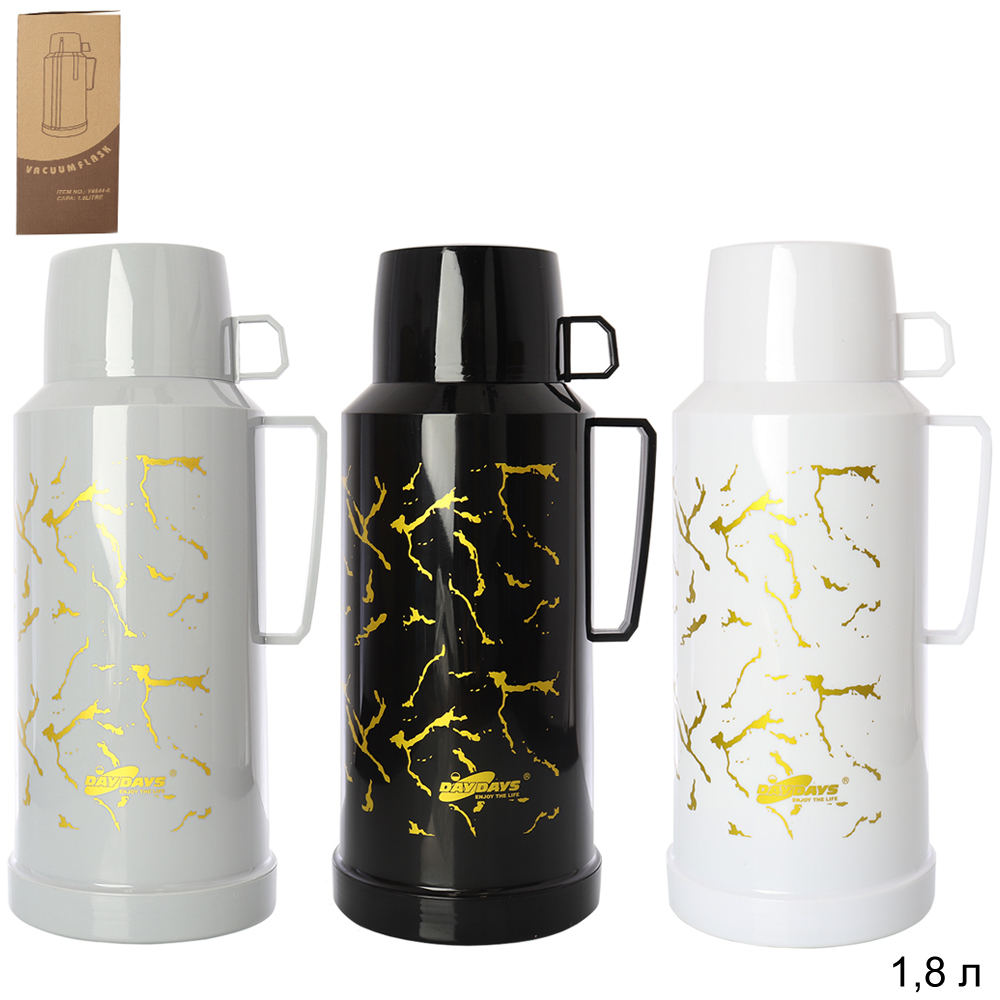 Термос 1,8 л со стеклянной колбой / 4844-6 /уп 12/