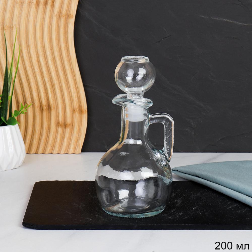 Графин-штоф Кувшин 200 мл / G-4 /уп 72/* стеклянная пробка