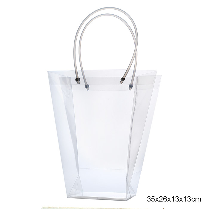 Пакет подарочный для цветов трапеция 35х26х13х13 / 9092-1 /уп 10/300/