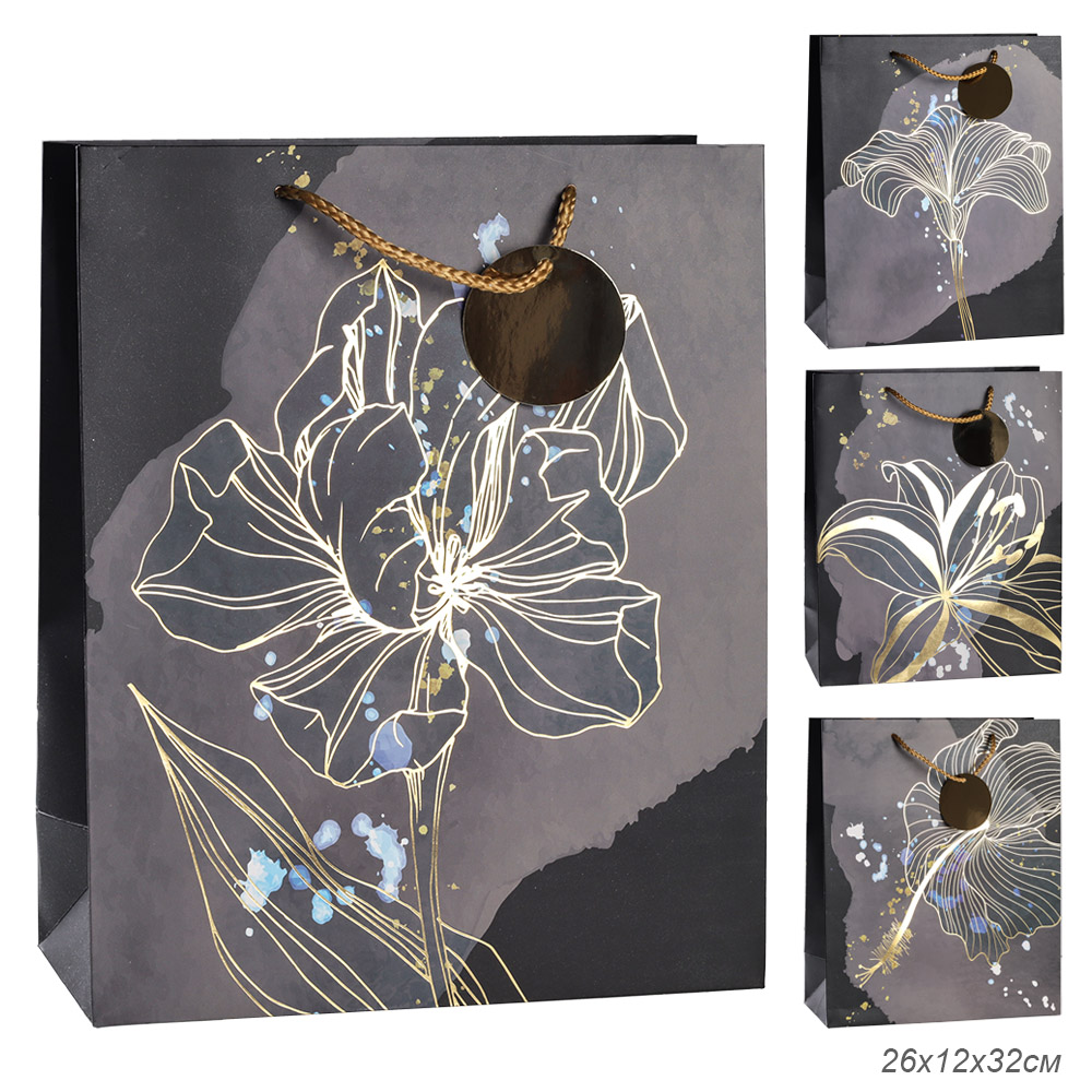 Пакет подарочный 26x32x12см / 5350L /уп 12/384/