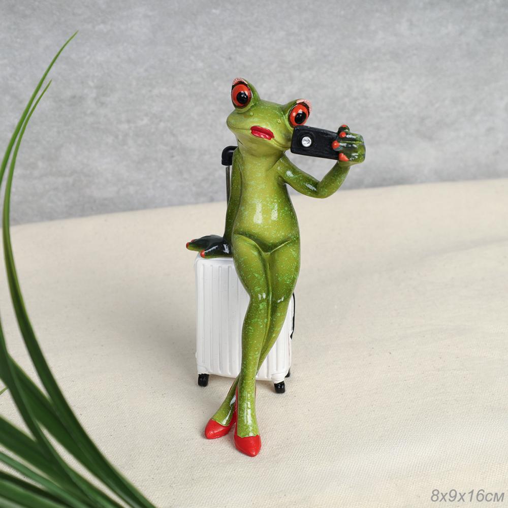 Фигурка Лягушка путешественница 17 см / YX39051 /уп 24/