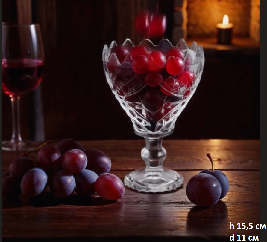 Фруктовница 11x15.5 см / ER-4225/5216A /уп 36/ Бабочка